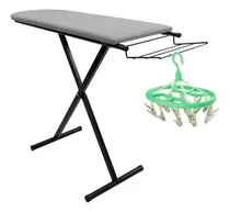 Comprar Mesa Tabua De Passar Roupa Suporte Porta Ferro + Mini Varal