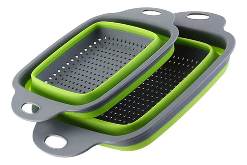 Ba Colador Plegable Para Lavar Frutas Y Verduras