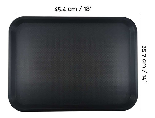 Caja 12 Charolas De Alimentos Restaurantera 14x18 PuLG (gde)
