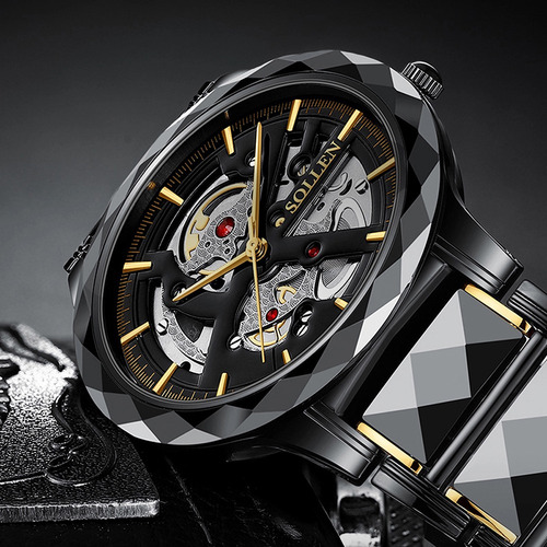 Reloj De Pulsera Sollen Classic Watches Skeleton & Business