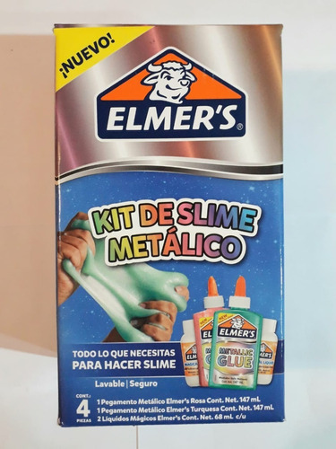 Kit Elmers Masa Pegajosa Metallic X 4 Piezas