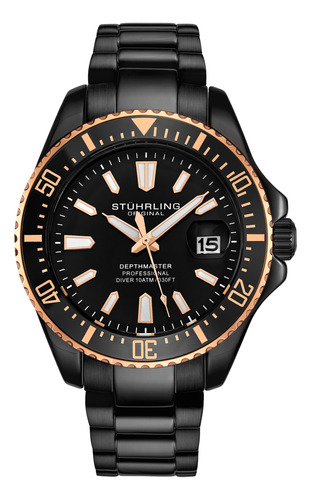 Reloj Stuhrling Original Depthmaster Diver 42 Mm De Cuarzo