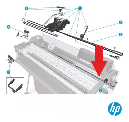 Encoder Plotter Hp T520 T730 T830 Strip 36 Pulgadas Original