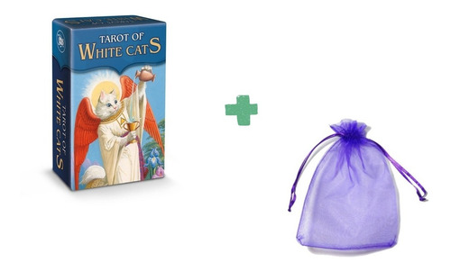 Mini Tarot Of White Cats - Cartas Gatos Blancos Lo Scarabeo