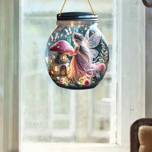 Colgante De Ventana Con Diseño De Hadas, Decoración