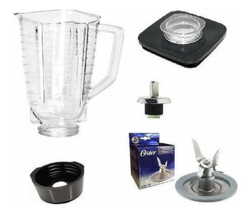 Kit Oster Completo Vaso, Tapa, Rosca, Cuchilla, Acople