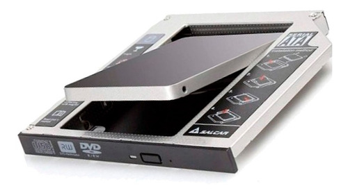 Imagen 1 de 2 de Caddy Disk Sata 2,5 Segundo Disco Notebook 12,7mm(castelar)