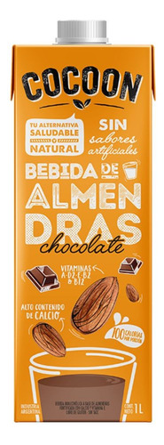 Leche De Almendras Cocoon 12 X 1 Lt - Chocolate