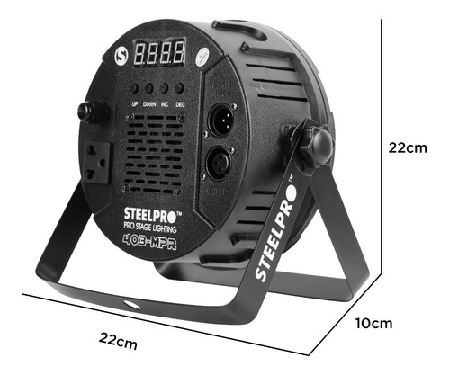 Imagen 4 de 10 de Cañon Led Luces Dj Rgb 40 X 3w - Steelpro