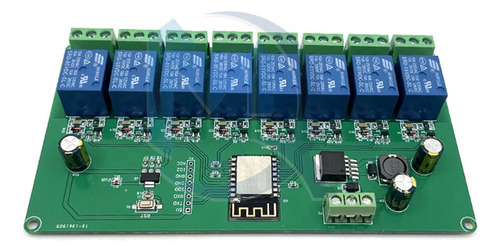 Placa Modulo Wifi 8 Reles Esp8266 Domotica Esphome Tasmota