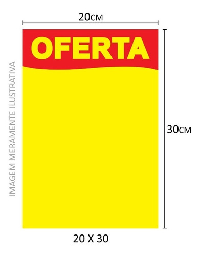 Cartaz De Ofertas Promoções 20 X 30 - 50 Unidades 