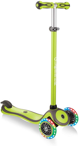 Globber V2 Primo Plus Green Luces Led Scooter Patineta Niños