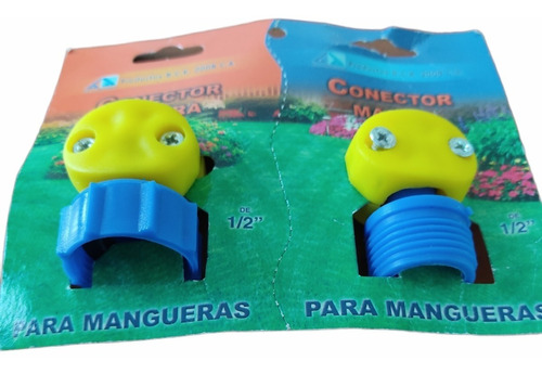 Conector Manguera Tipo Abrazadera Jardin Macho Y Hembra 1/2 