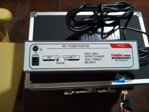 Imagen 2 de 2 de Fuente Phantom Power Fp 2 De 48v Eagle Profesional Trialcom
