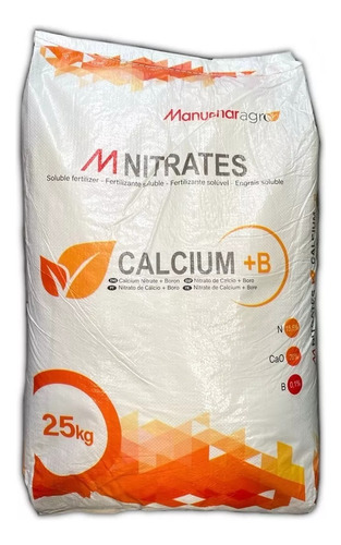 Fertilizante Nitrato De Calcio Boro X 25 Kg Soluble Cs*-