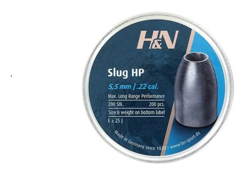 Postones Slug Hyn 5.5 Mm 21 Grains 200 Un / Armeria Virtual
