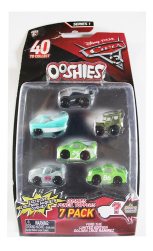 Ooshies 7 Pack Series 1 Disney Pixar Cars 3 Edicion Limitada