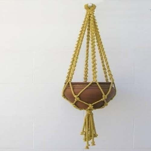 Imagen 6 de 9 de Porta Macetas Tejidos De Macrame