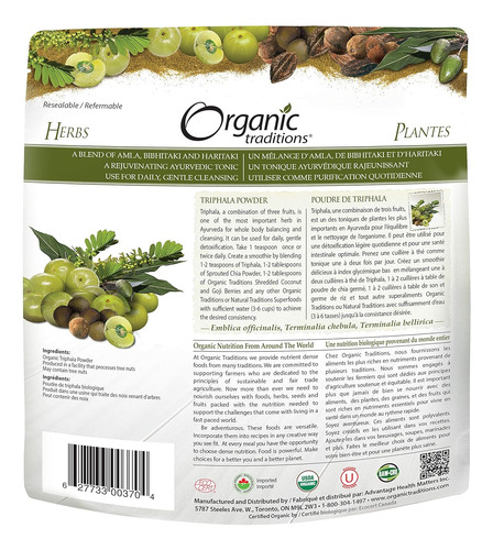 Suplemento Traditions Polvo Orgánico Tri - g a $790
