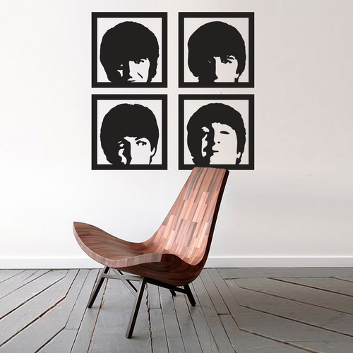 Vinilos Decorativos Beatles Paul John Ringo George