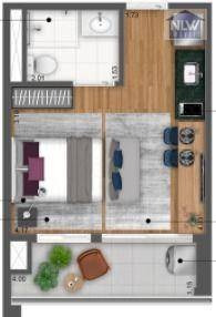 Imagem 1 de 8 de Studio À Venda, 27 M² Por R$ 311.755,00 - Mirandópolis - São Paulo/sp - St0233