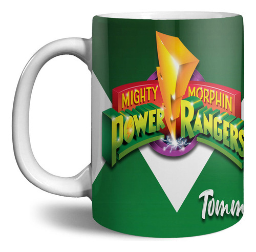 Taza Grande 15oz - Tommy - Power Rangers - Green Ranger