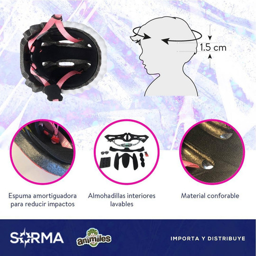 Imagen 5 de 10 de Combo Casco Ciervo + Monopatín Infantil 4 Ruedas C/luz