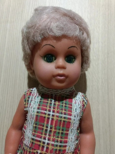 Muñeca Antigua Furga Italiana Década 60 Vestido Exc Estado (Usado)