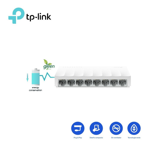 Switch Tp-link Ls1008 8 Pts Red 10/100mbps Ethernet Rj45