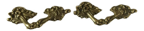 Puxador Colonial Em Bronze 10cm X 4cm - Para Móveis E Arcas