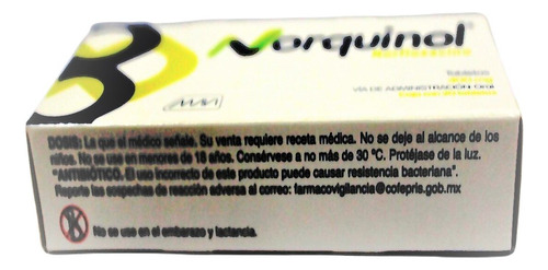 Norquinol Grageas 400 Mg, 20 Grageas