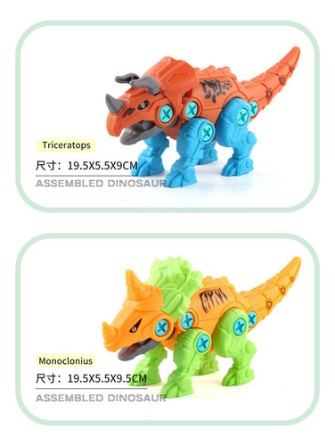 . Juguete De Dinosaurios Armables Con Taladro Eléctrico