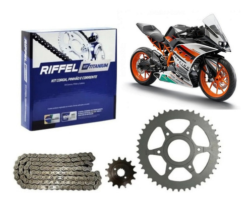 Kit De Transmision Ktm Rc 390 (con Oring)