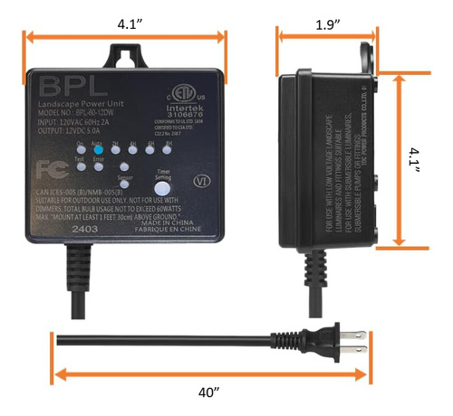 Best Pro Lighting Transformador De Bajo Voltaje Para Exterio