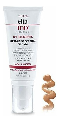 Eltamd Uv Elements, Humectante Facial Con Color Con Spf 44 D