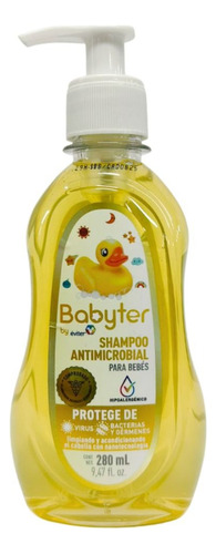 Shampoo Para Bebés Y Niños Babyter Hipoalergénico 280 Ml