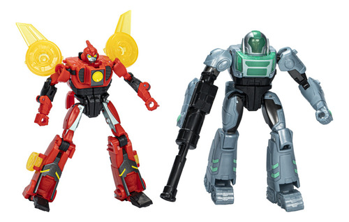 Bonecos Transformers Cyber-combiner Terran & Robby - F8438