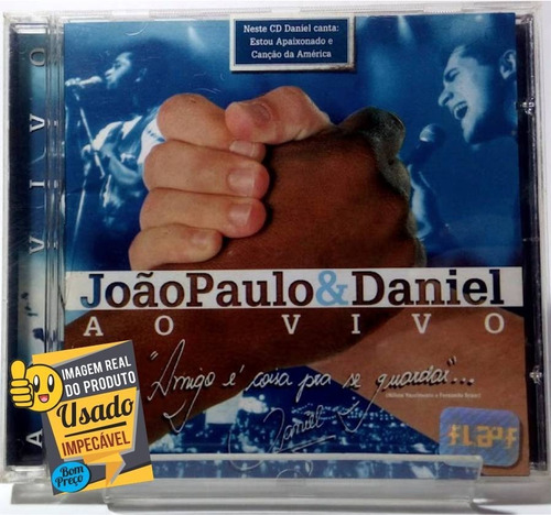 Cd Joao Paulo E Daniel Ao Vivo 1997 - Impecável 