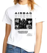 Comprar Remera Algodon Adulto Niño Blanco Negro Airbag