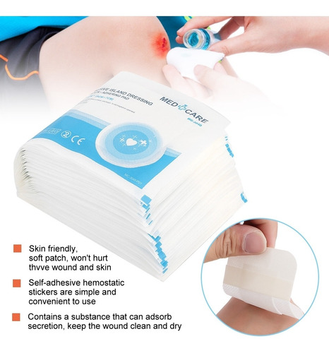 Imagen 5 de 10 de 50 Parches Impermeables Transpirables Para Heridas.