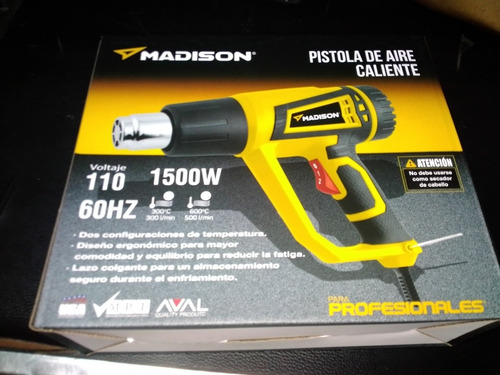 Imagen 2 de 3 de Pistola De Calor, Aire Caliente 110v 1500w Graduable