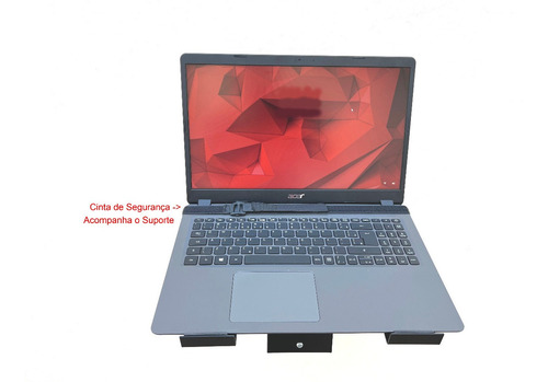 Imagem 5 de 5 de Suporte Notebook De Parede Articulado Bandeja Snb9