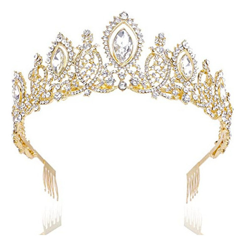 Diadema De Niñas Kisshine Tiaras Y Coronas De Cristal Con Di