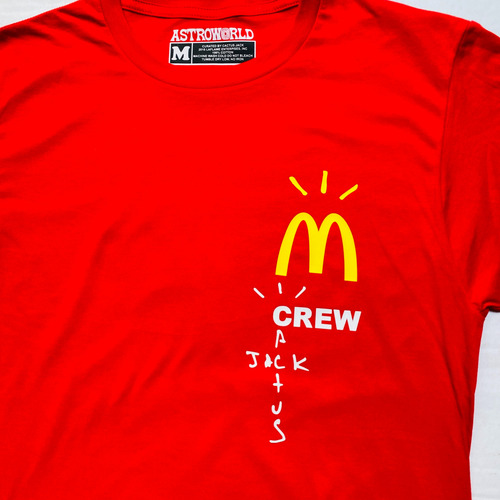 Playera Travis Scott Cactus Jack Mcdonalds Crew