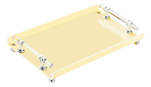 Bandeja Rectangular Para Servir Con Asas, Bandeja Decorativa