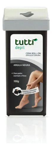 Cera Refil Roll-on Argila Negra Tutti Depil 100g Ja