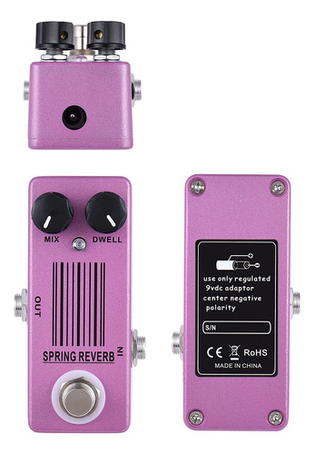 / Mosky Mp -51 Primavera Reverb Mini Pedal Con Efecto