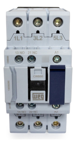 Contator Tripolar Weg 50a 220vca 1na + 1nf Cwb50-11-30d23