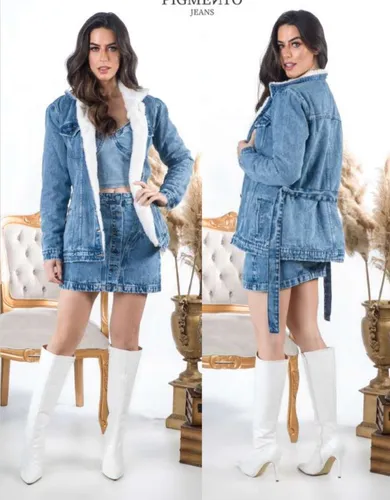 Jaqueta jeans quente 2025