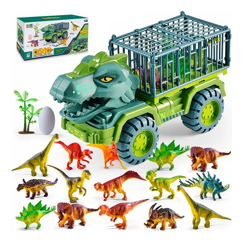Camion Transportador De Dinosaurios Tiranosaurio Rex Juguete
